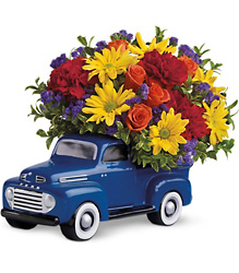 Teleflora's '48 Ford Pickup Bouquet from Swindler and Sons Florists in Wilmington, OH